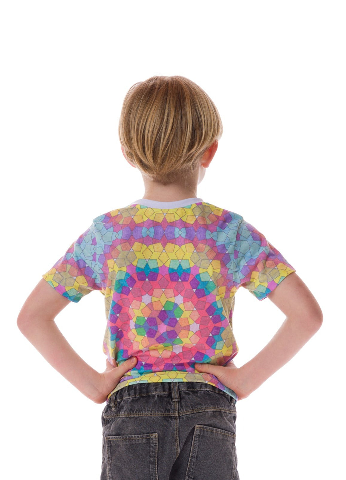 Rainbow Squares Kids T Shirt