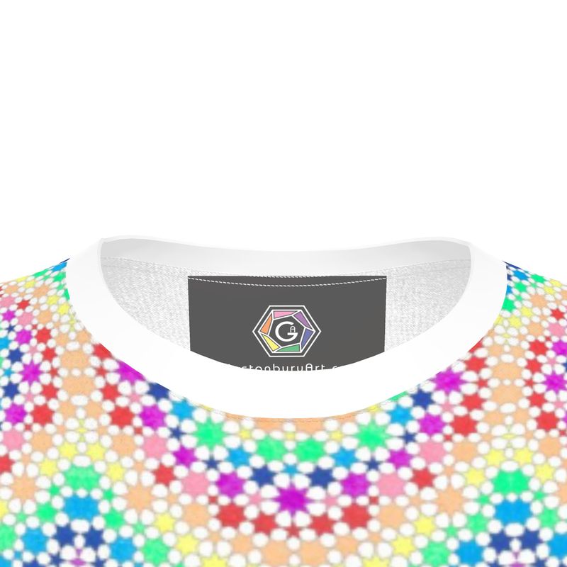 White Rainbow - Micro Kaleidoscope T Shirt