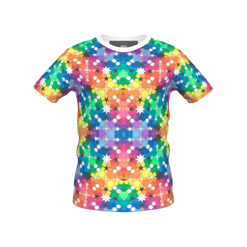 Lucid Rainbow - Portal Front Kaleidoscope Back T Shirt