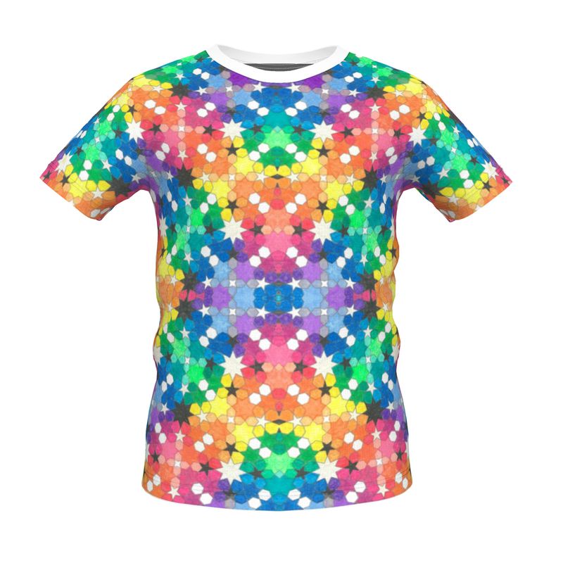 Lucid Rainbow - Portal Front Kaleidoscope Back T Shirt