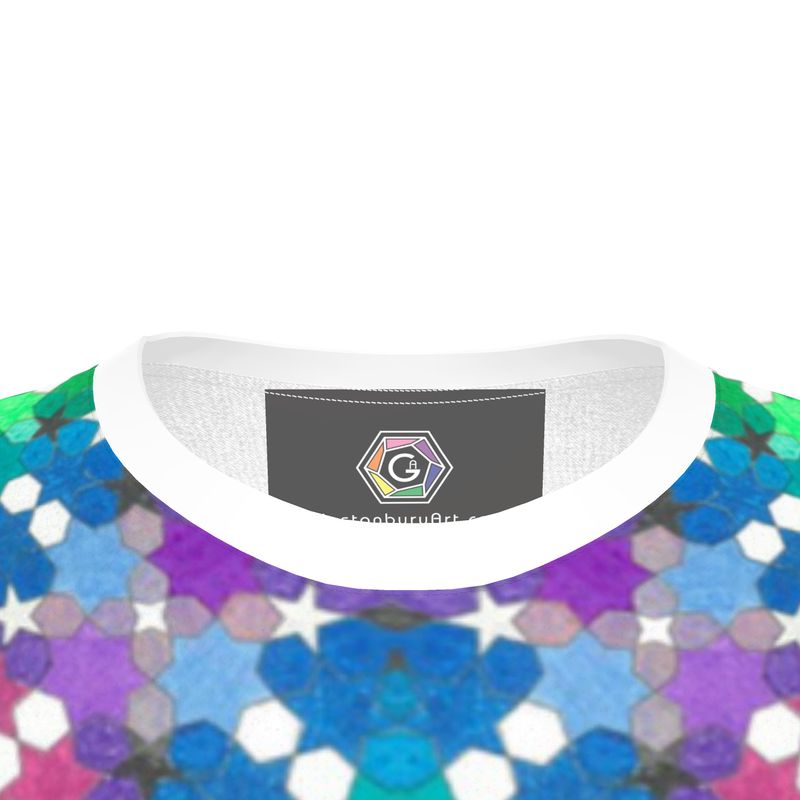 Lucid Rainbow - Portal Front Kaleidoscope Back T Shirt