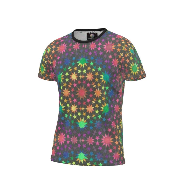 Black Rainbow - Portal Front Kaleidoscope Back T Shirt