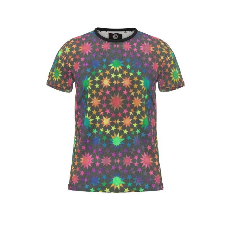 Black Rainbow - Portal Front Kaleidoscope Back T Shirt