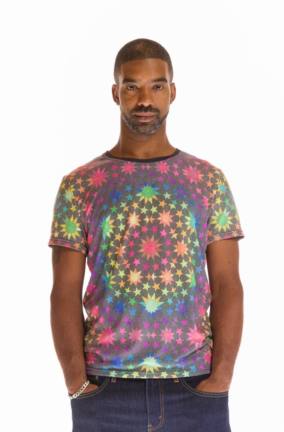 Portal Front Kaleidoscope Back T Shirt